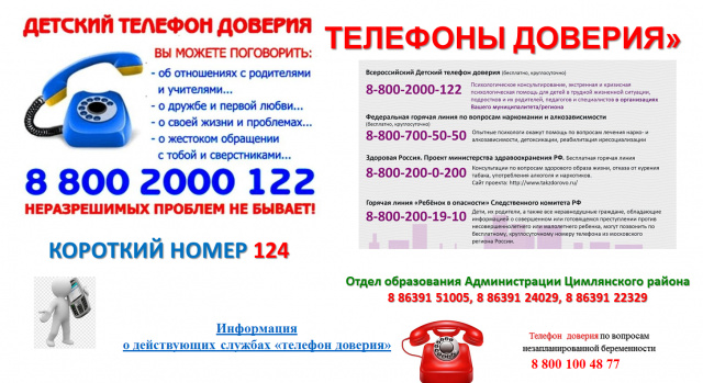 Детский телефон доверия